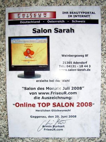 Salon-Sarah in Adendorf Kreis Lüneburg - Logo