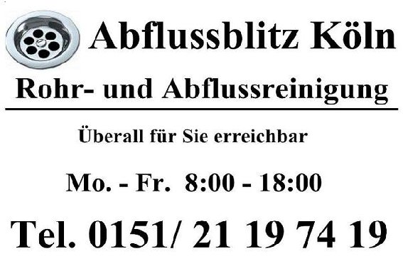 Abflussblitz Köln in Köln - Logo