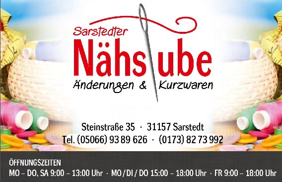 Änderungsschneiderei Sarstedter Nähstube in Sarstedt - Logo