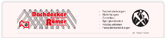 Dachdecker Römer in Burg Gemünden Gemeinde Gemünden an der Felda - Logo