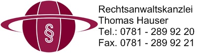 Rechtsanwalt Thomas Hauser in Offenburg - Logo