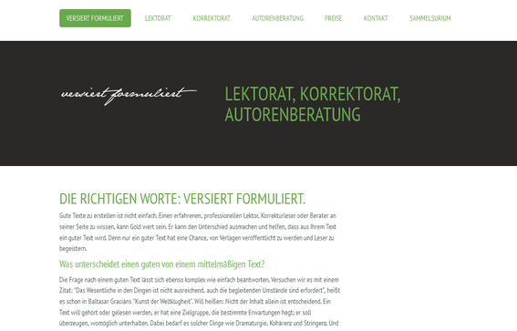 versiert formuliert - Lektorat, Korrektorat, Autorenberatung in Stuttgart - Logo