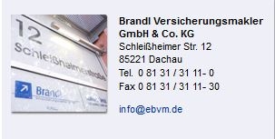 Brandl Versicherungsmakler GmbH & Co. KG * DER Spezialist für mittelständ. Unternehmen & Hausverwaltungen in Dachau - Logo