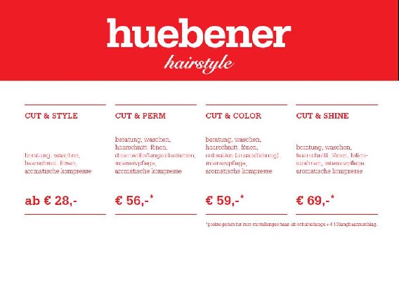 huebener hairstyle in Berlin - Logo