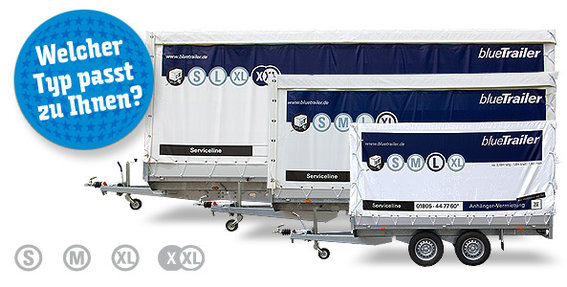 Anhängervermietung blueTrailer in Neuburg an der Donau - Logo