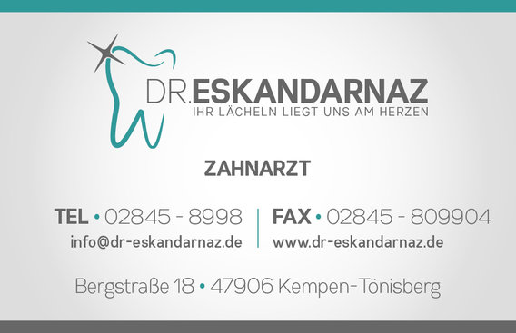 Zahnarzt Dr. Eskandarnaz in Tönisberg Stadt Kempen - Logo