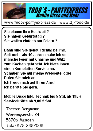 Todo`s - Partyexpress in Menden im Sauerland - Logo