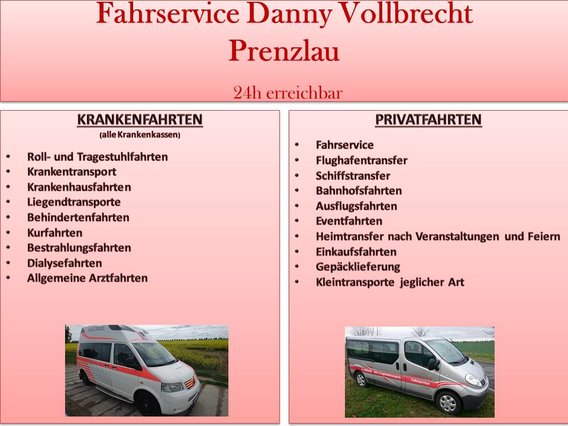 Fahrservice Danny Vollbrecht in Uckerfelde - Logo