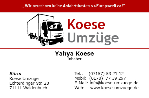 Koese Umzüge in Waldenbuch - Logo