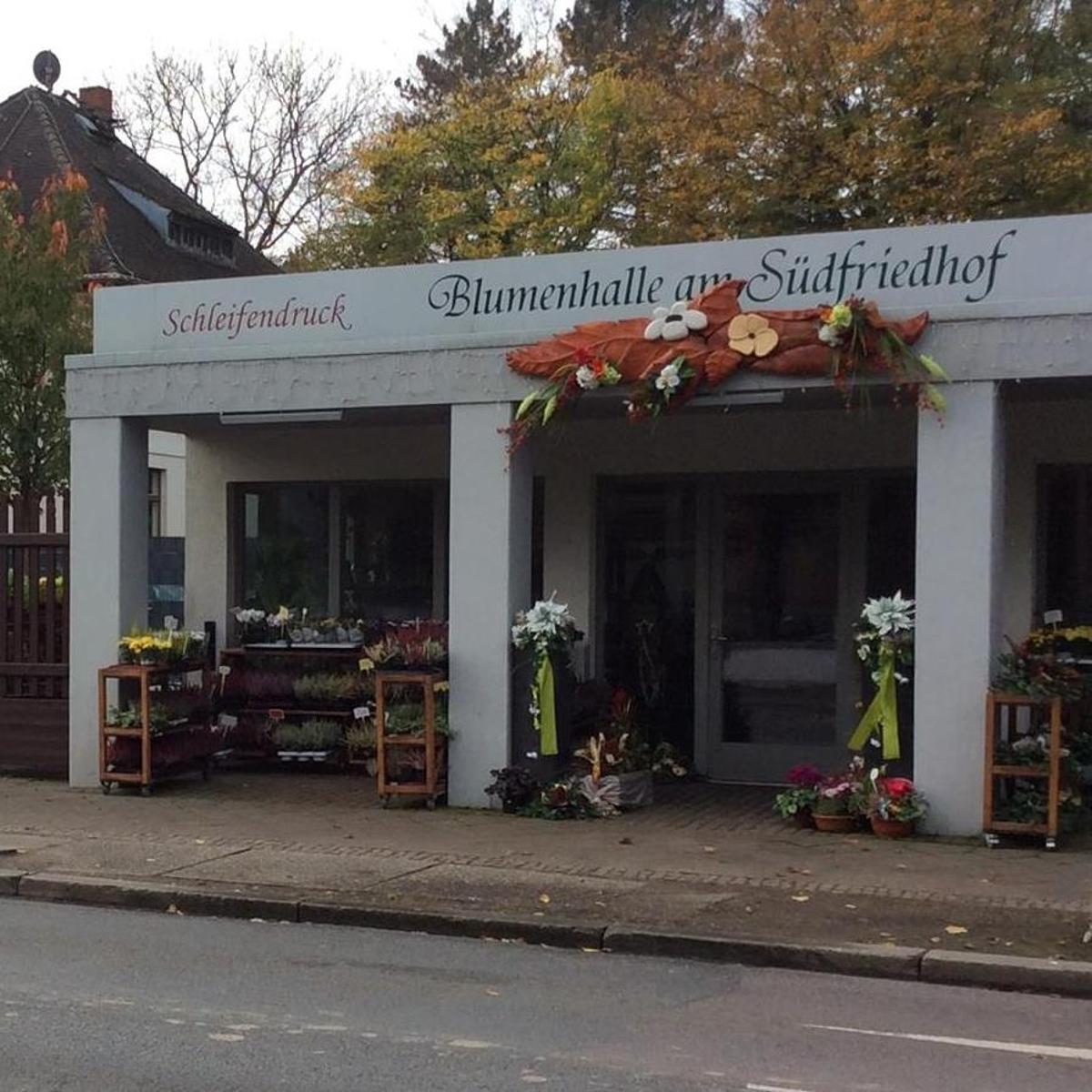 Blumenhalle am Südfriedhof in Leipzig - Logo