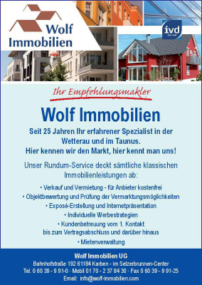 Wolf Immobilien GmbH in Karben - Logo