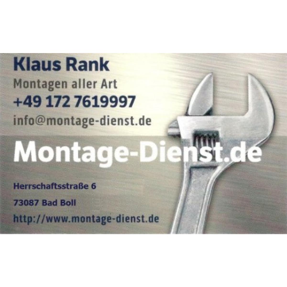 Montage-Dienst Klaus Rank in Bad Boll Gemeinde Boll - Logo