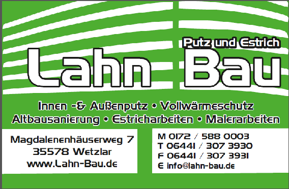 Lahn Bau in Hüttenberg - Logo