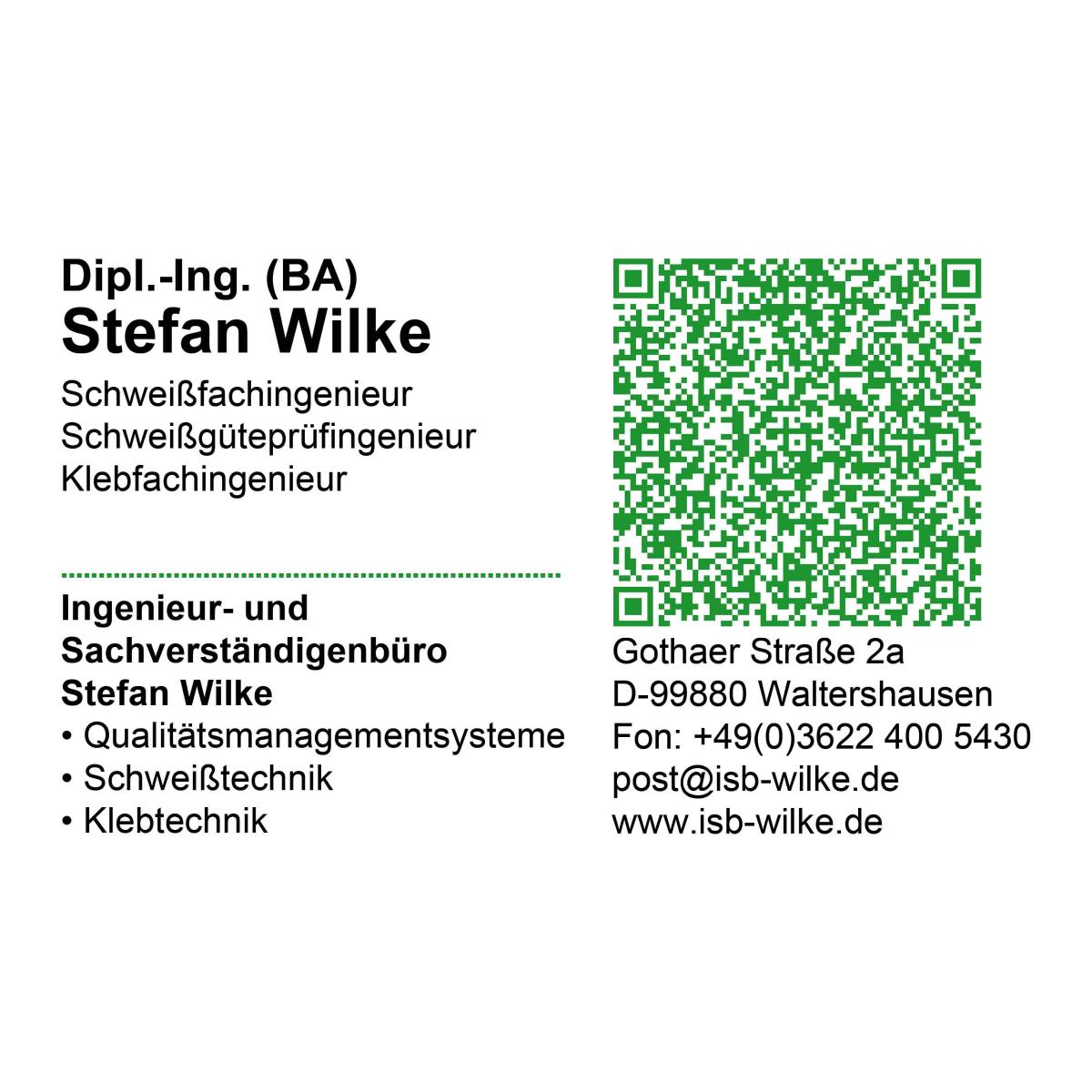 ISB Stefan Wilke - QM-Systeme, Schweißtechnik, Klebtechnik in Waltershausen in Thüringen - Logo