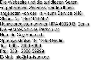 1a Visum Service in Berlin - Logo