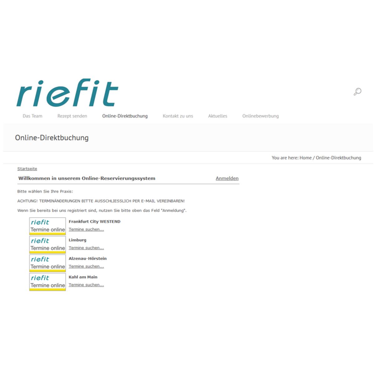 riefit - Der Gesundheitspartner in Alzenau in Unterfranken - Logo