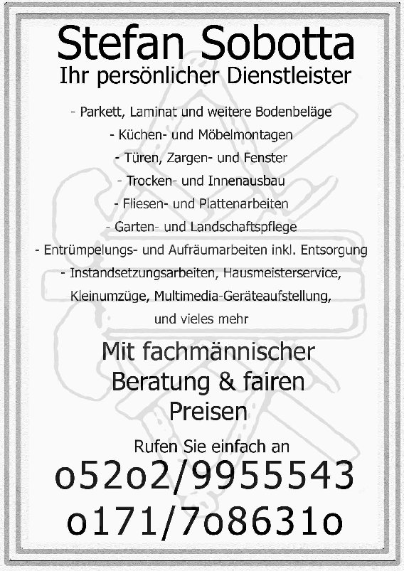 Stefan Sobotta - Innenausbau & Montagen in Oerlinghausen - Logo