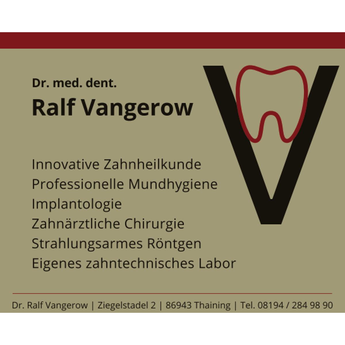 Dr. Ralf Vangerow in Thaining - Logo