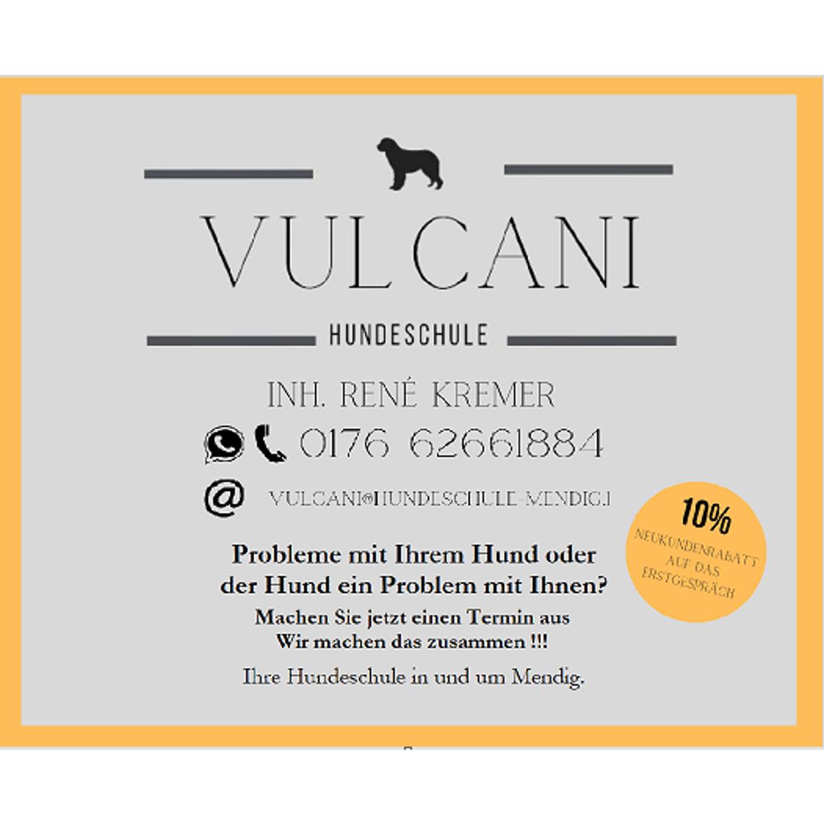 Hundeschule Vulcani / René Kremer in Mendig - Logo