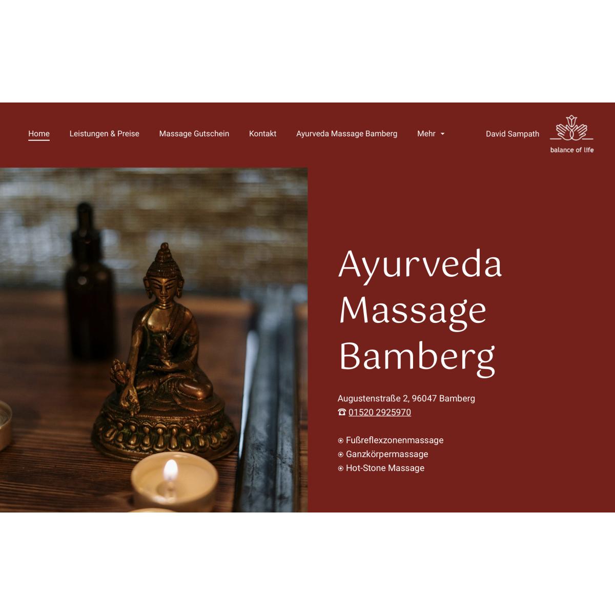 Massage balance of life in Bamberg - Logo