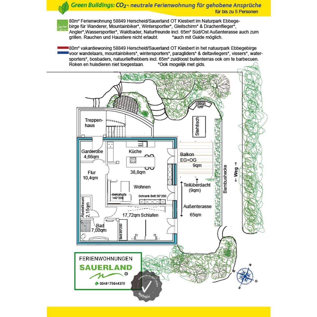 Green Buildings CO2 neutrale Ferienwohnungen in Herscheid in Westfalen - Logo