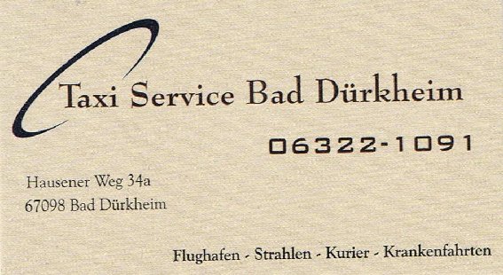 Taxi Service Bad Dürkheim e.K. in Bad Dürkheim - Logo