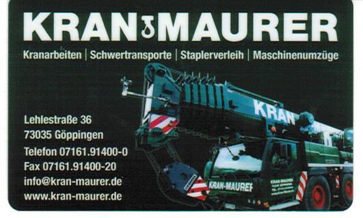 Kran-Maurer GmbH in Göppingen - Logo