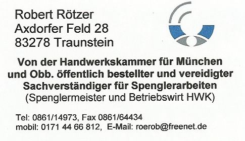 Rötzer Robert Spenglerei in Haslach Stadt Traunstein - Logo