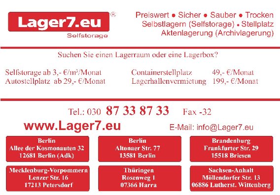 Lager7.eu Selfstorage in Berlin - Logo