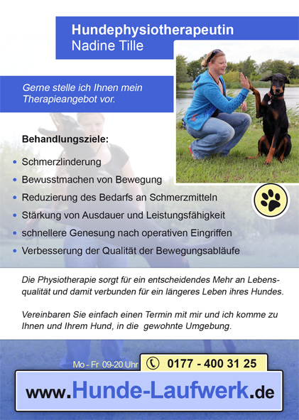 Hunde- Laufwerk Hundephysiotherapie in Schkopau - Logo