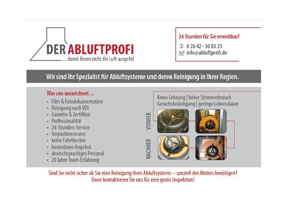 Reinigungsservice für Gastroabluft - Abluftprofi in Bonn - Logo