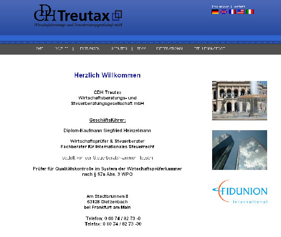 CDH Treutax Steuerberatungs GmbH Steuerberatung in Dietzenbach - Logo