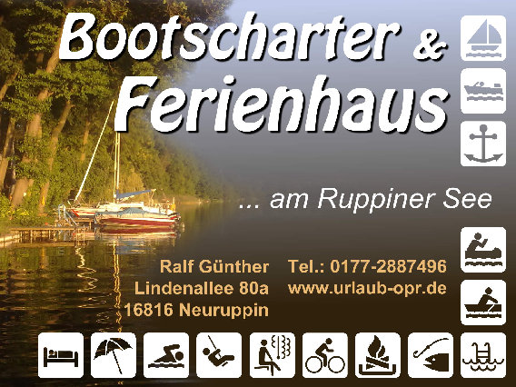 Haus am See Neuruppin inkl Boot 6 Pers in Neuruppin - Logo