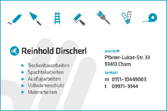 Trockenbau Reinhold Dirscherl in Cham - Logo