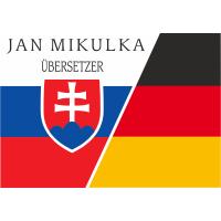 Jan Mikulka BEEIDIGTER ÜBERSETZER für SLOWAKISCH und DEUTSCH in München - Logo