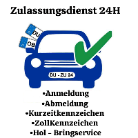 KFZ Zulassungsdienst 24H - Abhol und Bringservice in Duisburg - Logo